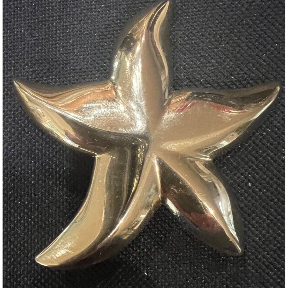 Starfish Pin Brooch Goldtone Vintage J.G. Hook